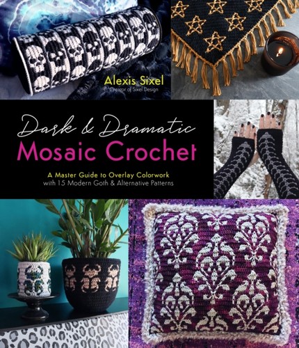 Dark dramatic mosaic crochet - dark,