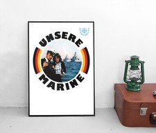 Poster "Unsere Marine" / Bundeswehr / Bundesmarine / Militaria / Plakat