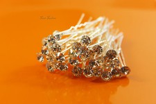 10 x HAARNADELN BRAUT Hochzeit Kopfschmuck Haarschmuck STRASS B012