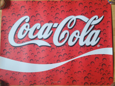 Coca Cola Retro Druck Poster DIN A2 Schriftzug mit Kondenswassertropfen