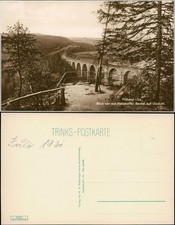 Hetzdorf-Flöha (Sachsen) Blick von der Hetzdorfer Bastei auf Viadukt. Bank 1931