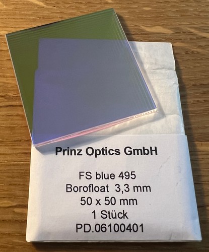Boroflot 50x50mm filterglas - 50x50mm,