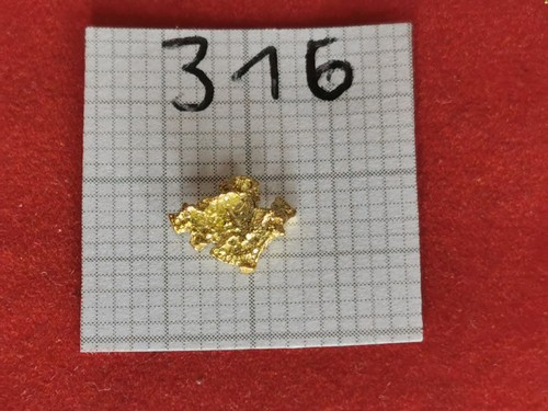 186 gramm echte goldnugget - 0,186,