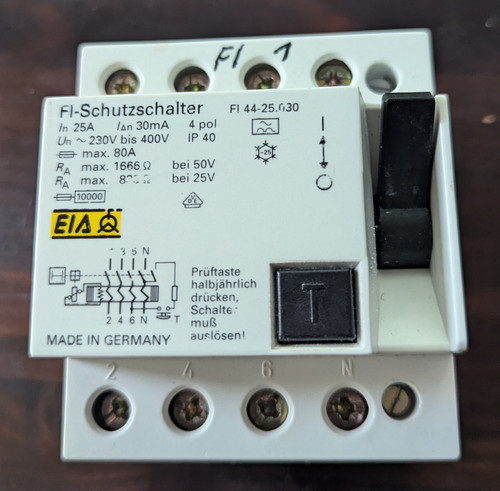 Schutzschalter polig - fi-schutzschalter, 4