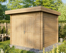 Gartenhaus Gerätehaus Holzhaus Blockhaus 2,5x2,5m 28mm imprägniert