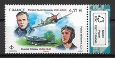 Frankreich Mi.Nr. 7868** (2021) postfrisch/Pierre Clostermann und Claire Roman