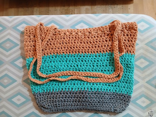 Selbstgehäkelte netztasche - selbstgehäkelte,