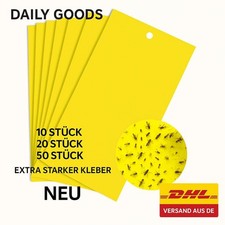 Gelbtafeln Gelbsticker Gelbtafel groß Insektenfalle Trauermücken Kleber 2 seitig