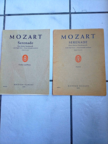 Edition schott mozart - mozart, eine