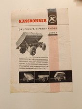 Original Prospekt Kässbohrer Anhänger Kipper VKD 6 A Lastwagen LKW N5