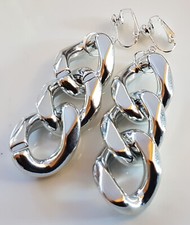 OHRCLIPS  CLIPS VERSILBERT KUNSTSTOFF