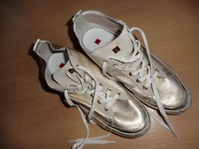 traumschöne butterweiche goldene Leder Sneaker Högl Gr. 7 Gr. 40-41  NP 149,-