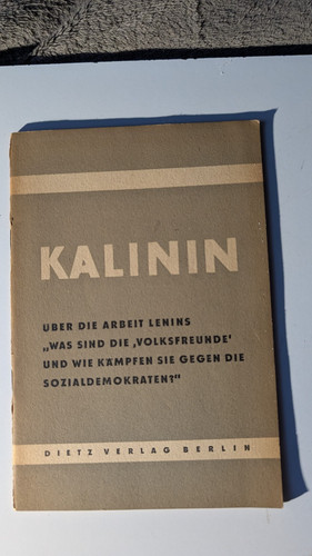 Kalinin über die arbeit - die,