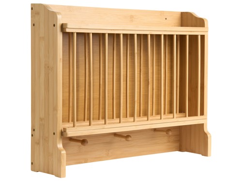 Wand geschirrregal bambus - wand-geschirrregal,