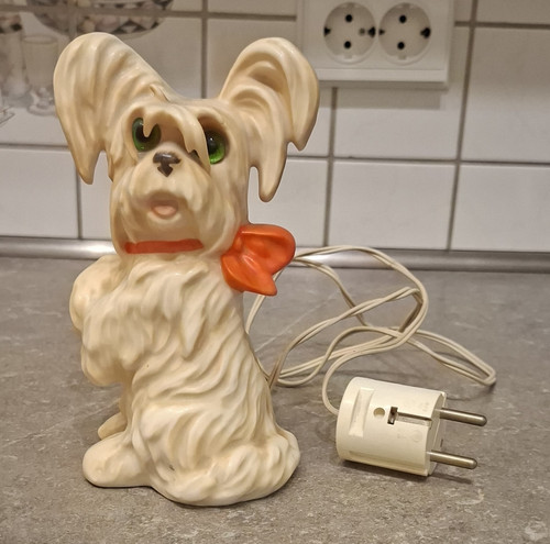 Hummel keramik hund figurlampe - hund,