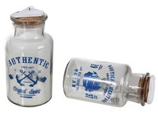 Deko Glasflasche mit Sand und