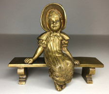 Antik Messing Skulptur