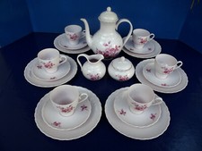 Hutschenreuther Porzelain Rose * Kaffeeservice * Rote Rosen, für 6 Personen