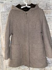 Luxus Bugatti Mantel Coat Strickmantel Kaninchenpelz 38 A Form Wollmantel Design