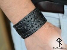 Schwarz Lederarmband -