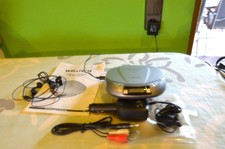 Vintage Discman Welltech  Tragbarer CD-Player Modell 20034 Silber + Zubehör !!!