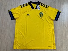 2020 2021 Home Schweden Fußball Trikot Football Sweden Jersey Shirt Adidas XXL