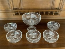 Bleikristallschalen Set, 1 große und fünf kleine Schalen, Joska Bodenmais