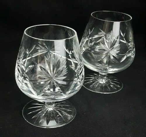 Geschliffenes kristallglas - 2x,