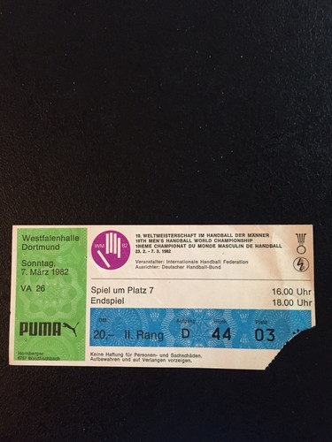 Handball finale 1982 - finale, wm