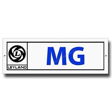 Leyland MG Metall Schild -