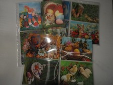   Konvolut 3D-Karten  12 verschiedenen Ostermotiven 7 gelaufen