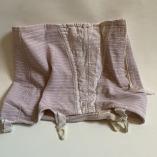 Vintage Mieder Straps Schnür Korsett Hüfthalter Flieder 75Cm