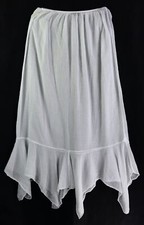 Rock mit Gummizug Gr. 38 Weiß Damenrock Sommer-Skirt RPW