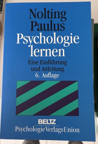 Psychologie lernen eine - psychologie, lernen.