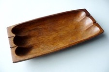 Holzschale Obstschale - Walnuss Massivholz - Holzdekoration - Handarbeit Unikat