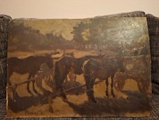 Ölgemälde - Pferd,Pferde.