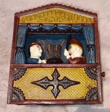 MECHANISCHE SPARDOSE AUS GUSSEISEN "PUNCH AND JUDY BANK"!!!!!!!!!!!!!!!!!!!!!!!!