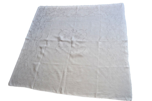 Leinen antike tischdecke 125 - tischdecke,