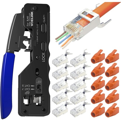 Crimpzange rj45 ethernet kabel - rj45,