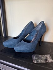 H&M Damen Pumps Petrol Gr.37/38