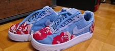 Nike  Air Force One  Pailletten Rose Denim Sky (1x Getragen )