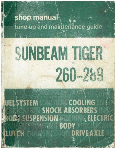 Sunbeam tiger mk1 mk2 260 - &, (260