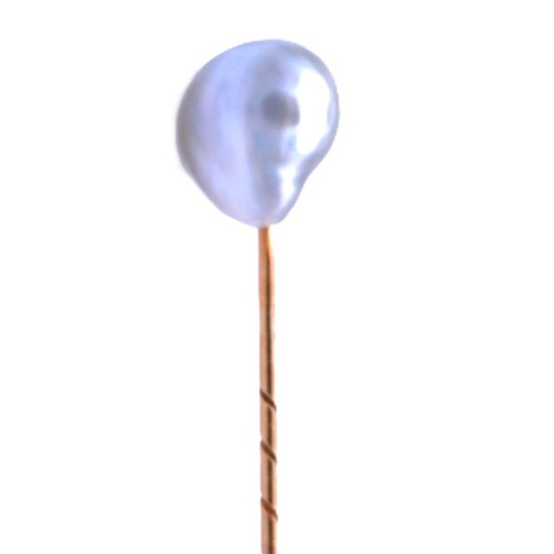 Reversnadel mit barockperle - reversnadel,