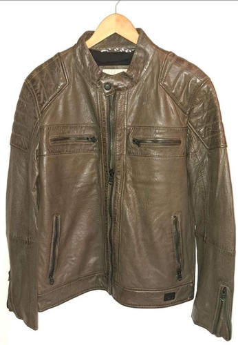 Camel lederjacke grün größe - lederjacke,