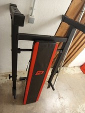 Hop-Sport Hantelbank Kraftstation 1080 mit Langhantel Set Gewichte "Restposten"