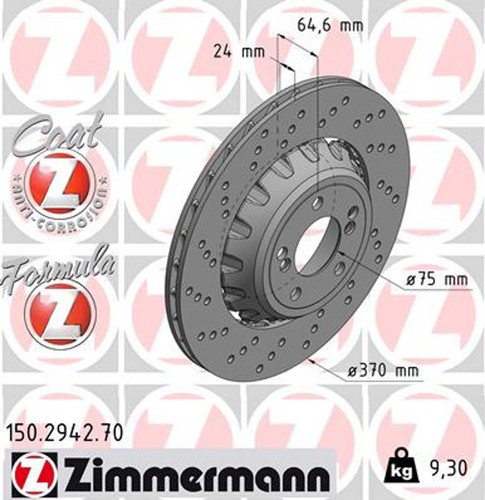 Zimmermann bremsscheibe - 1x,