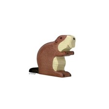 Holztiger Holzfigur Biber