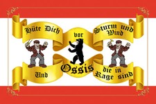 Ontrada Blechschild 30x40cm gewölbt Hüte Dich vor Sturm und Wind Ossis Berlin