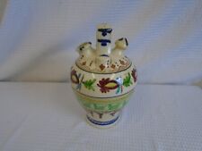 12" große kontinentale Majolika Olivenöl Dekanter.