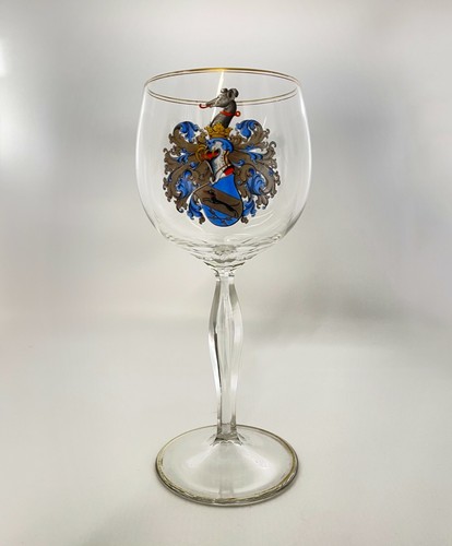 Adel wappenpokal kelchglas - adel,